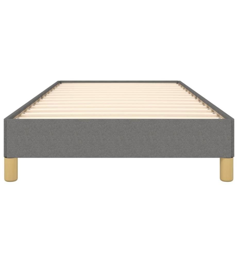Bettgestell Dunkelgrau 80x200 cm Stoff