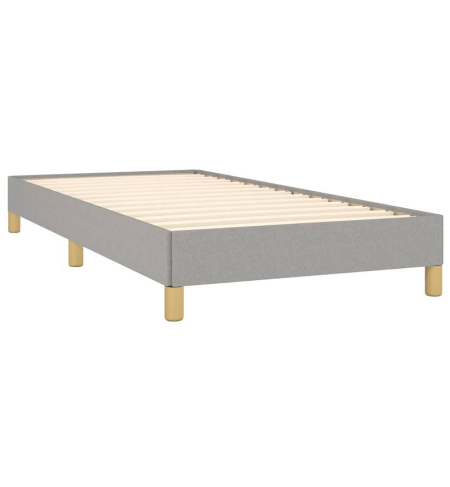 Bettgestell Hellgrau 80x200 cm Stoff