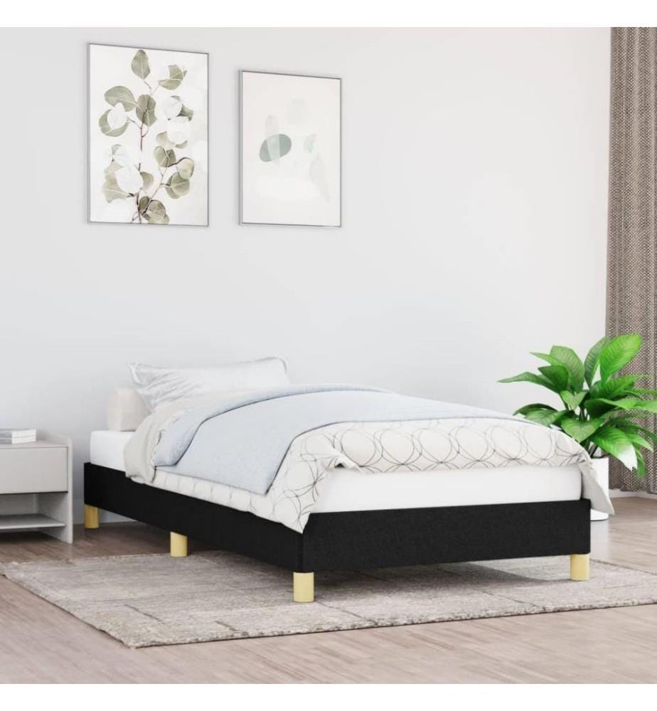 Bettgestell Schwarz 80x200 cm Stoff