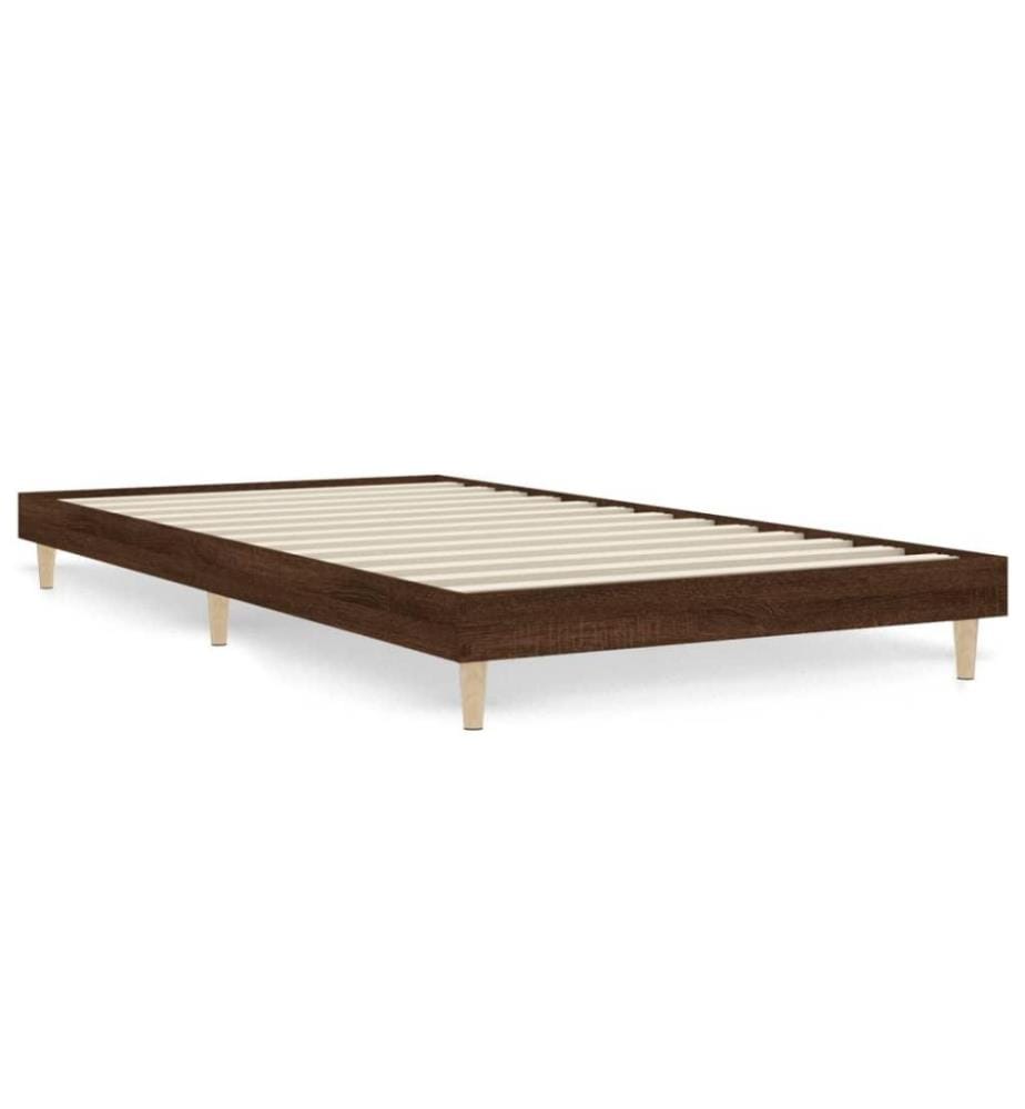 Bettgestell Braun Eichen-Optik 90x200 cm Holzwerkstoff