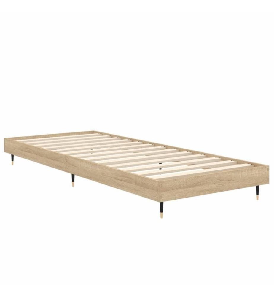 Bettgestell Sonoma-Eiche 75x190 cm Holzwerkstoff