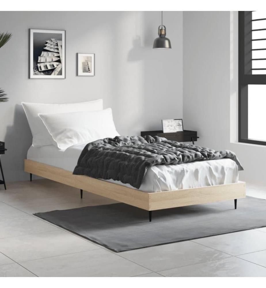 Bettgestell Sonoma-Eiche 75x190 cm Holzwerkstoff