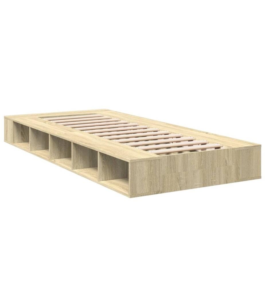 Bettgestell Sonoma-Eiche 75x190 cm Holzwerkstoff