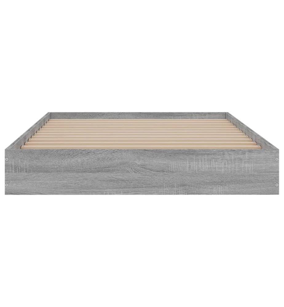 Cadre de lit sonoma gris 90x190 cm bois d'ingénierie