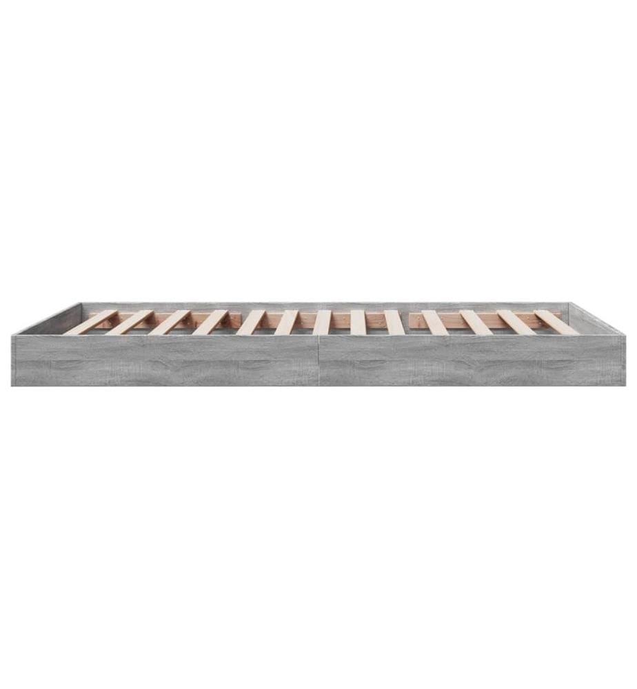 Cadre de lit sonoma gris 90x190 cm bois d'ingénierie