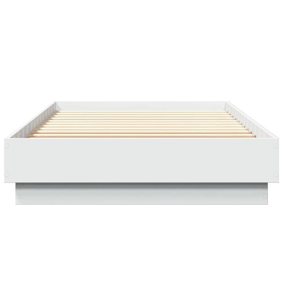 Bettgestell Weiss 90x200 cm Holzwerkstoff