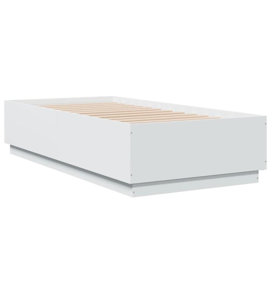 Bettgestell Weiss 90x190 cm Holzwerkstoff