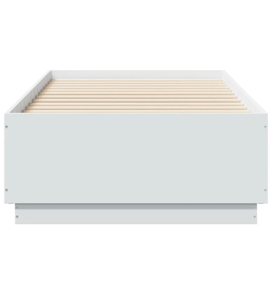 Bettgestell Weiss 90x190 cm Holzwerkstoff
