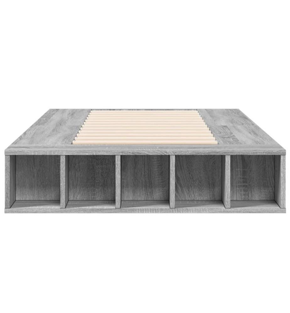 Cadre de lit sonoma gris 90x190 cm bois d'ingénierie