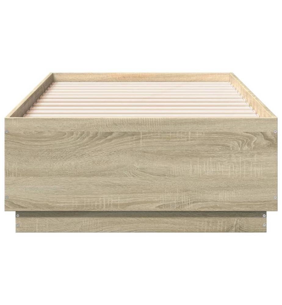 Bettgestell Sonoma-Eiche 75x190 cm Holzwerkstoff
