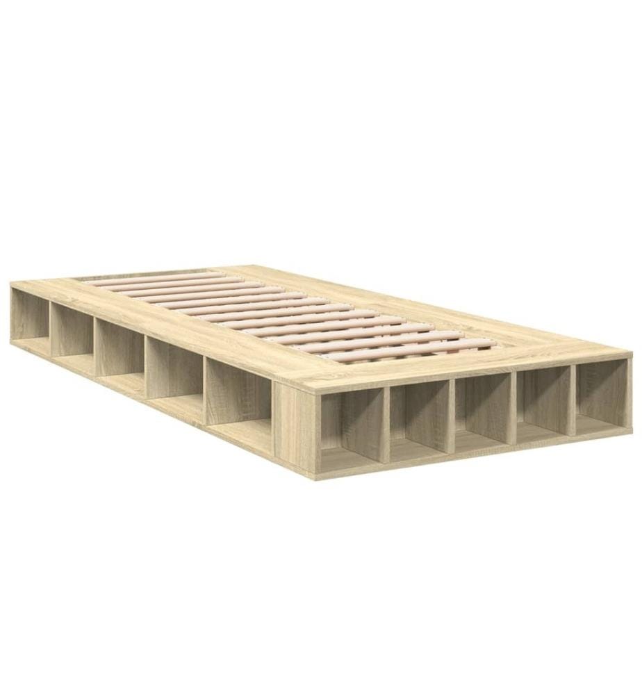 Bettgestell Sonoma-Eiche 90x190 cm Holzwerkstoff