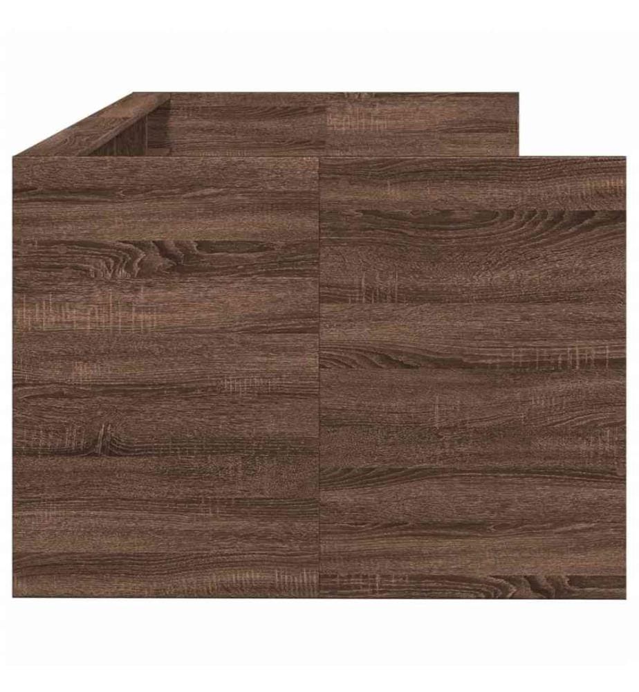 Tagesbett Schubladen Braun Eiche-Optik 75x190 cm Holzwerkstoff