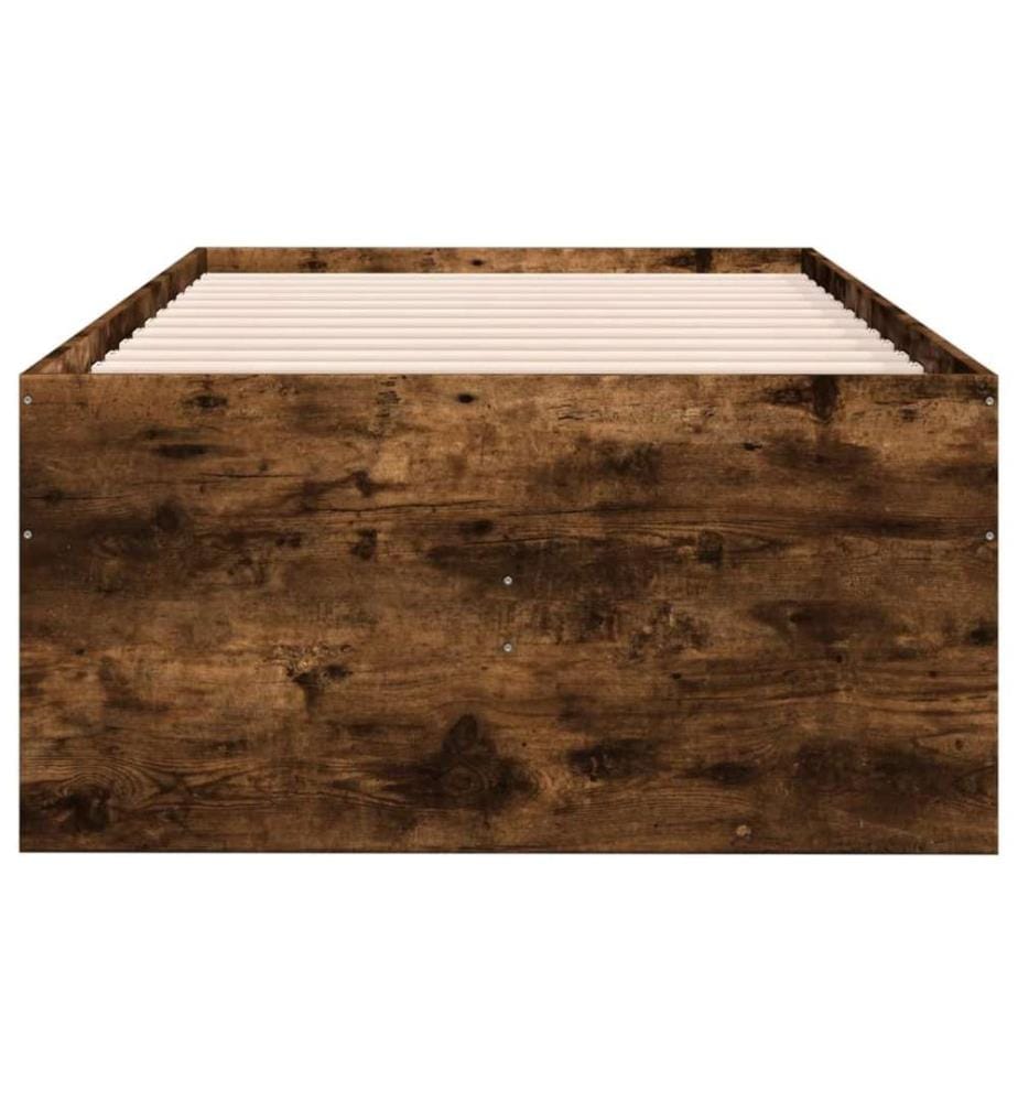 Lit de jour avec tiroirs chêne fumé 90x190 cm bois d'ingénierie