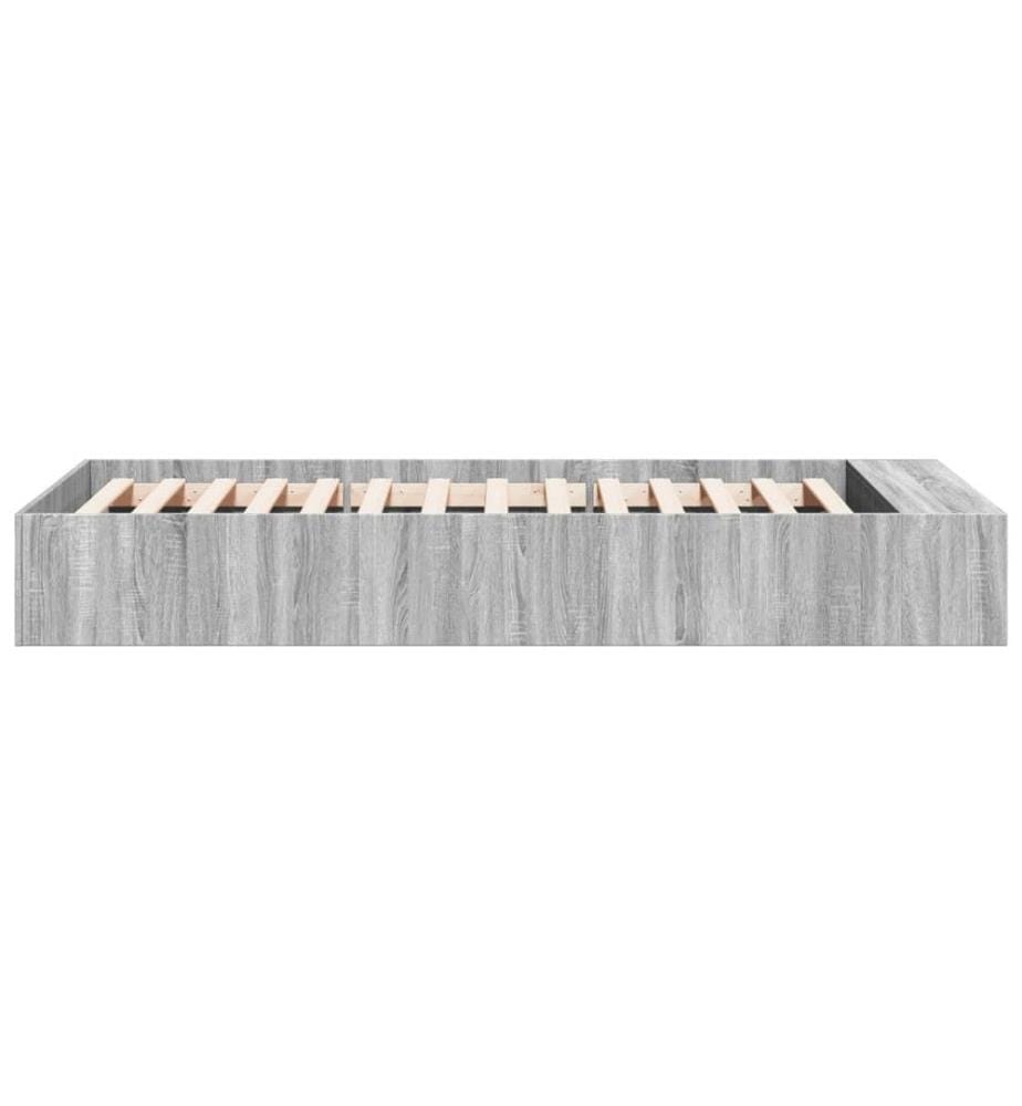 Cadre de lit sonoma gris 90x190 cm bois d'ingénierie