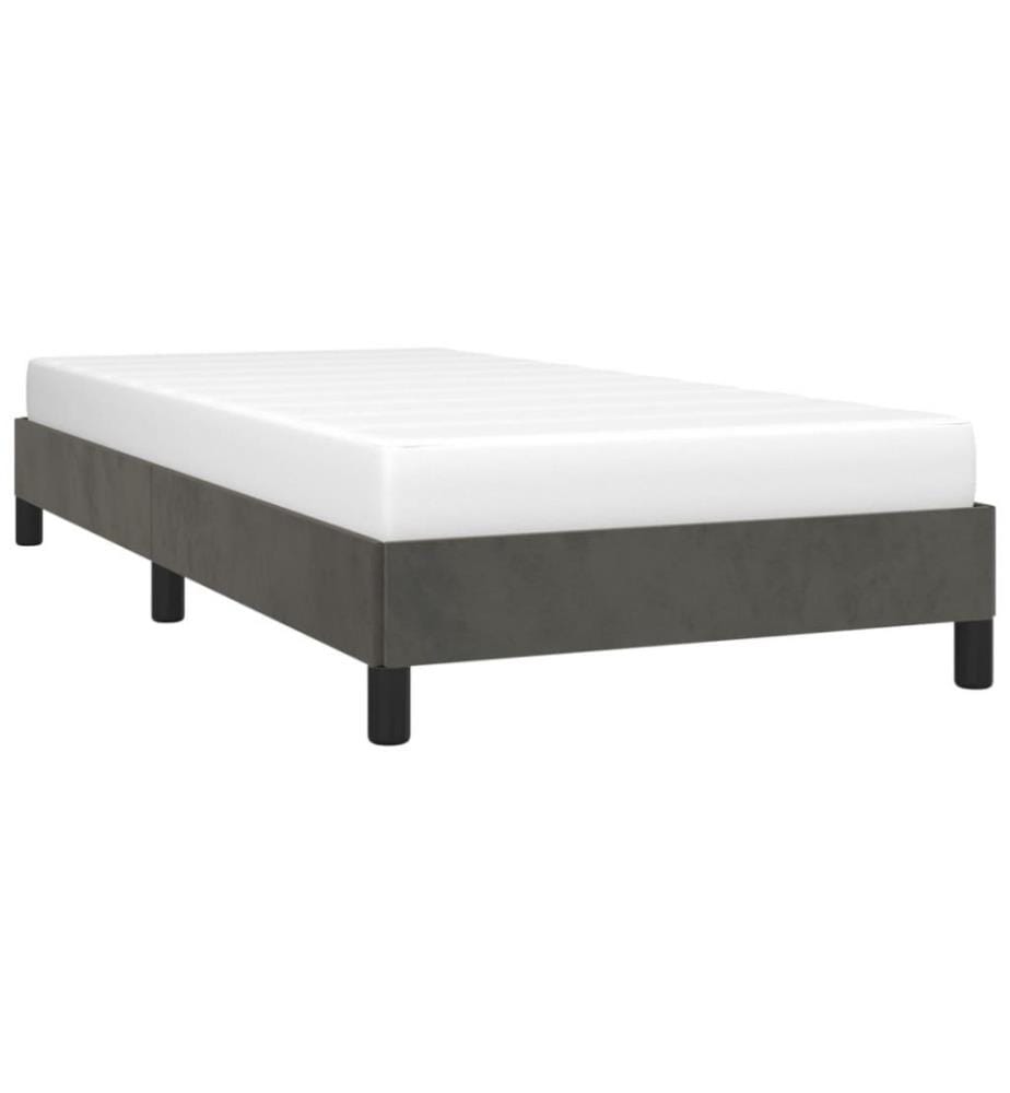 Bettgestell Dunkelgrau 90x200 cm Samt