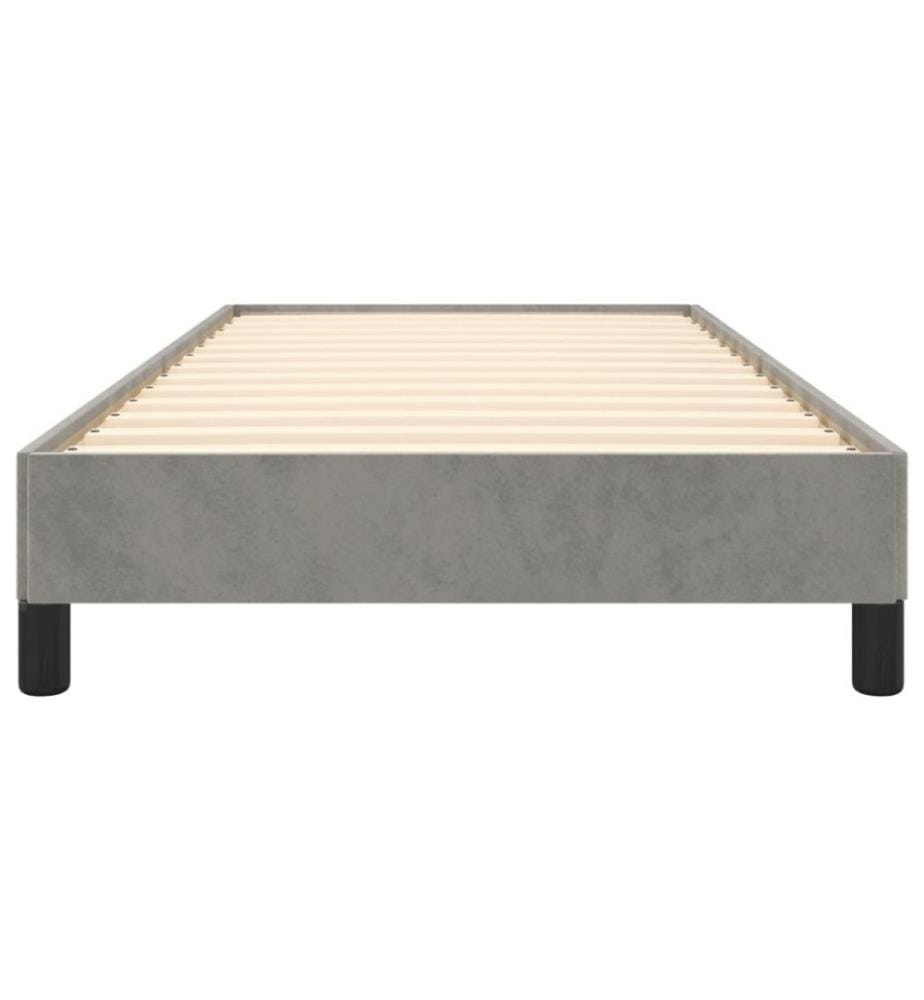 Bettgestell Hellgrau 80x200 cm Samt