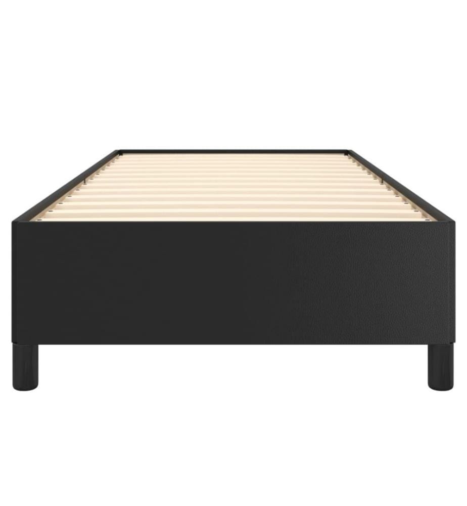 Bettgestell Schwarz 80x200 cm Kunstleder