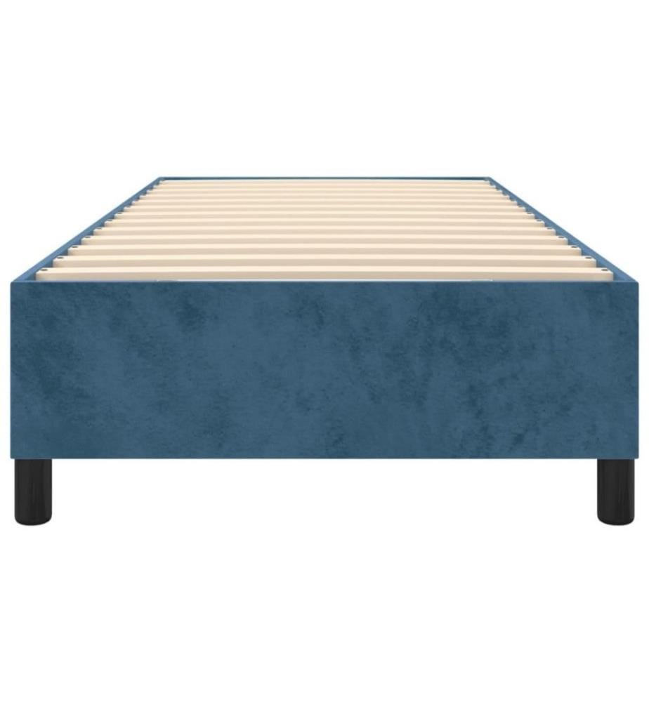Boxspringbett Dunkelblau 100x200 cm Samt