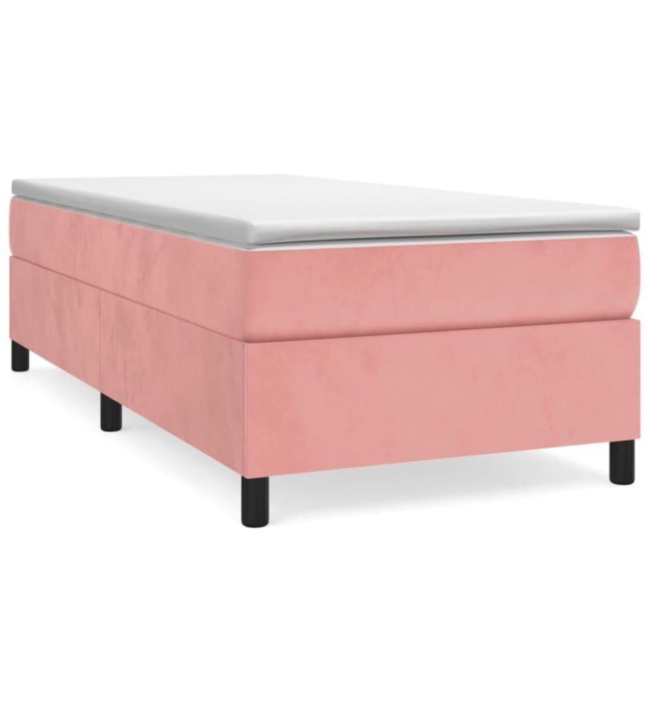 Boxspringbett Rosa 80x200 cm Samt