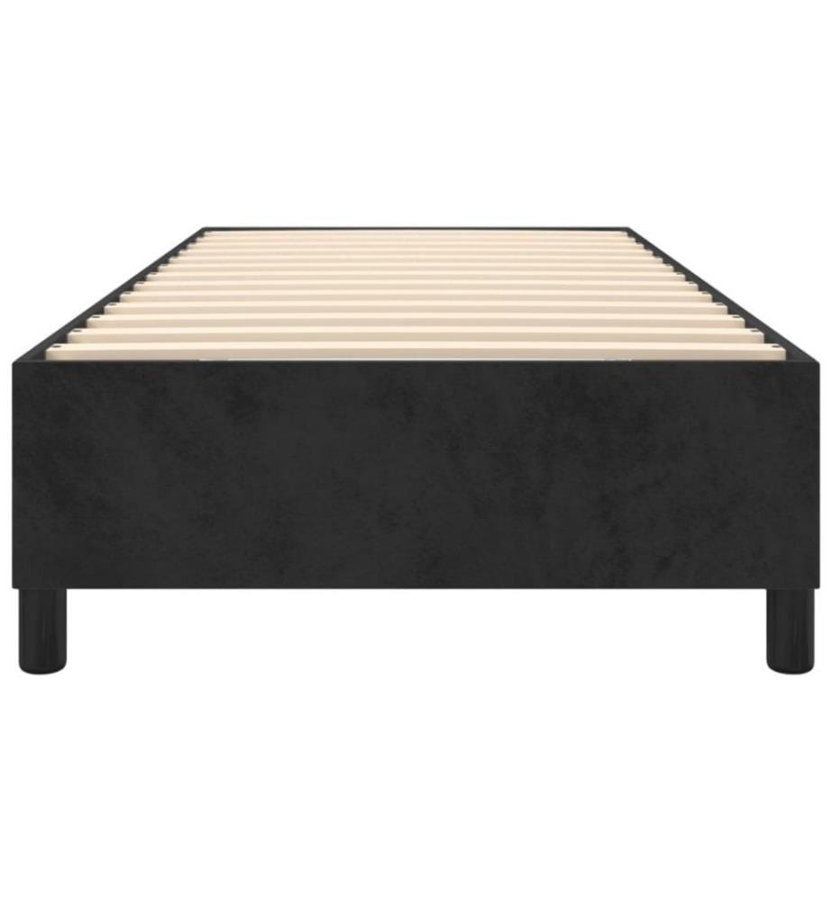 Boxspringbett Schwarz 80x200 cm Samt