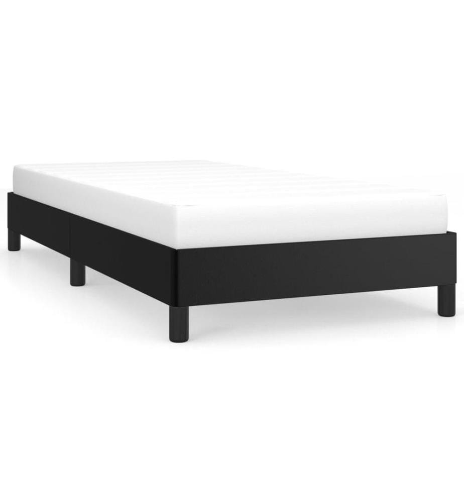 Bettgestell Schwarz 90x190 cm Kunstleder