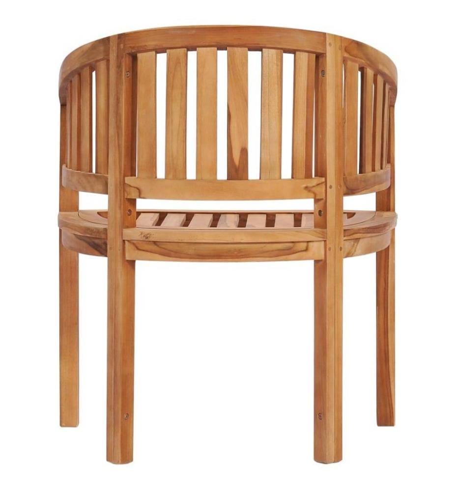Chaise en forme de banane Bois de teck solide