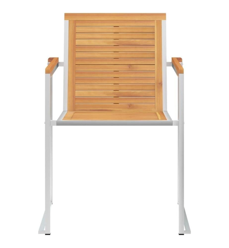 Gartenstühle 4 Stk. mit Kissen Massivholz Teak