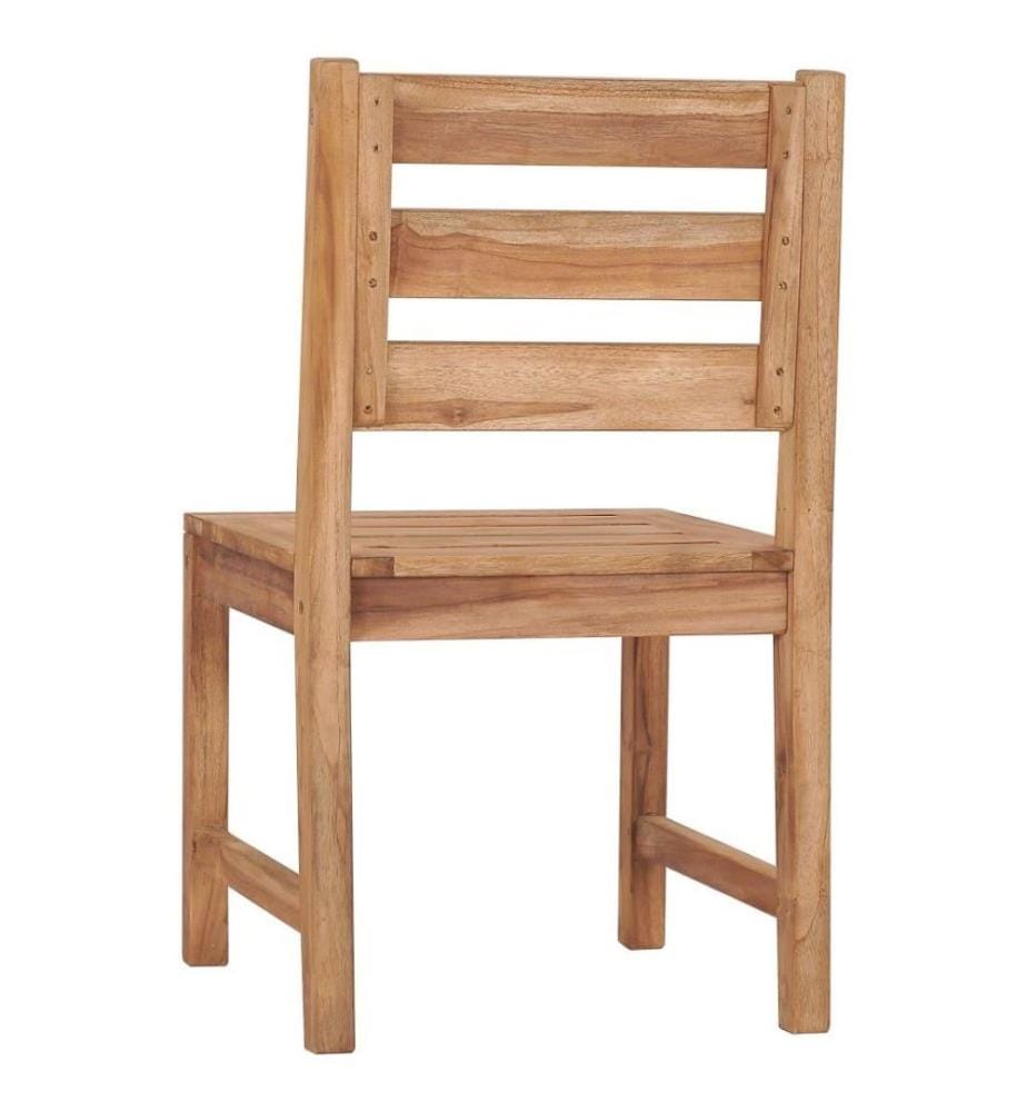 Gartenstühle 2 Stk. Massivholz Teak