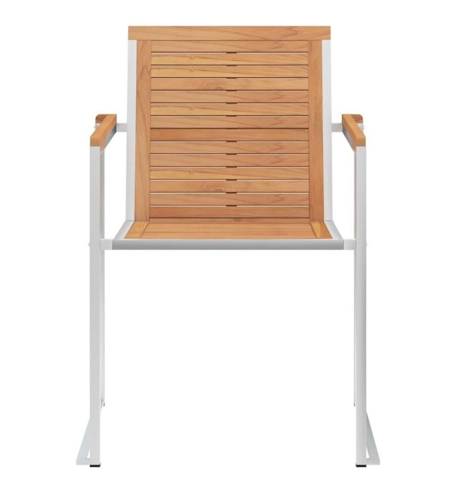 Gartenstühle 4 Stk. mit Kissen Massivholz Teak
