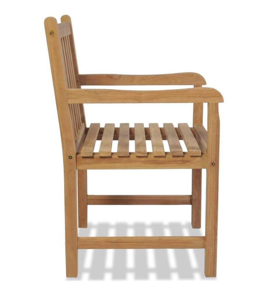 Chaises d'extérieur 2 pcs Bois de teck solide