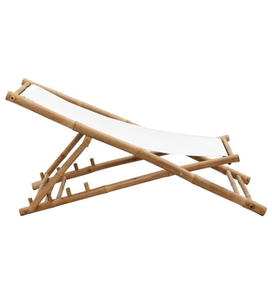 Chaise de terrasse Bambou et toile
