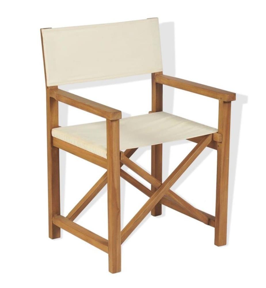 Chaise pliable de metteur en scène Bois de teck solide