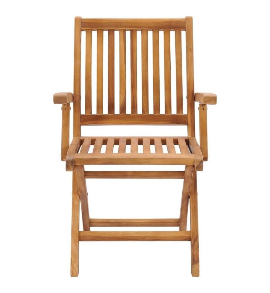 Chaises pliables de jardin 4 pcs Bois de teck solide