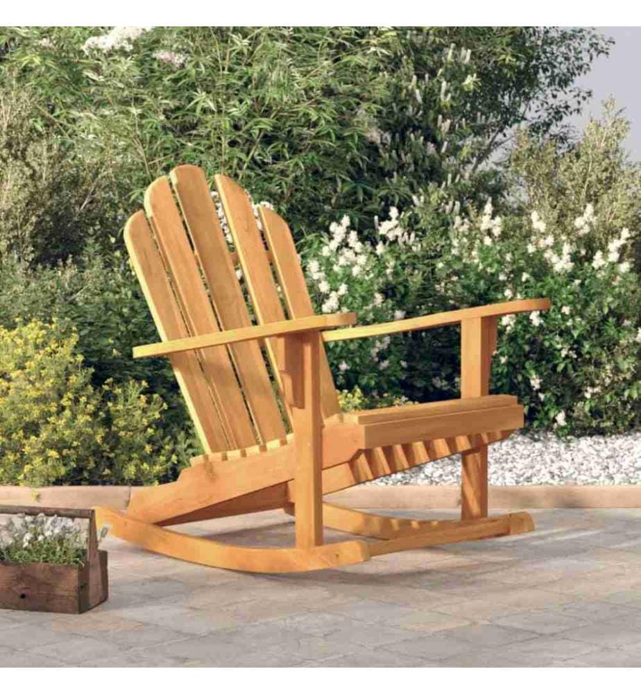 Adirondack-Schaukelstuhl 79x100x103 cm Massivholz Teak