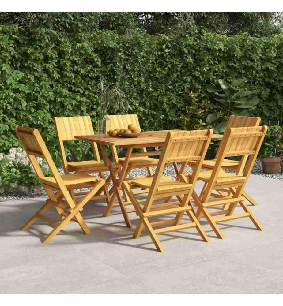 Gartenstühle 6 Stk. Klappbar 47x61x90 cm Massivholz Teak
