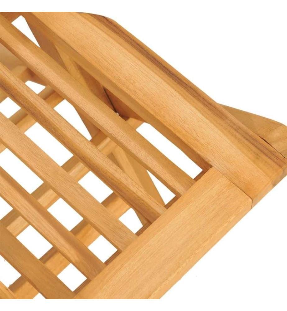 Chaises de jardin pliantes 6 pcs 47x62x90 cm bois massif teck