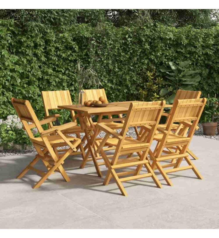 Gartenstühle 6 Stk. Klappbar 55x61x90 cm Massivholz Teak