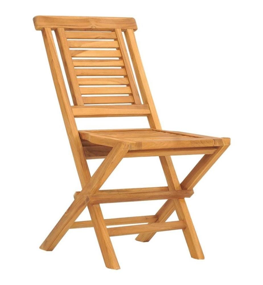 Gartenstühle 4 Stk. Klappbar 47x63x90 cm Massivholz Teak
