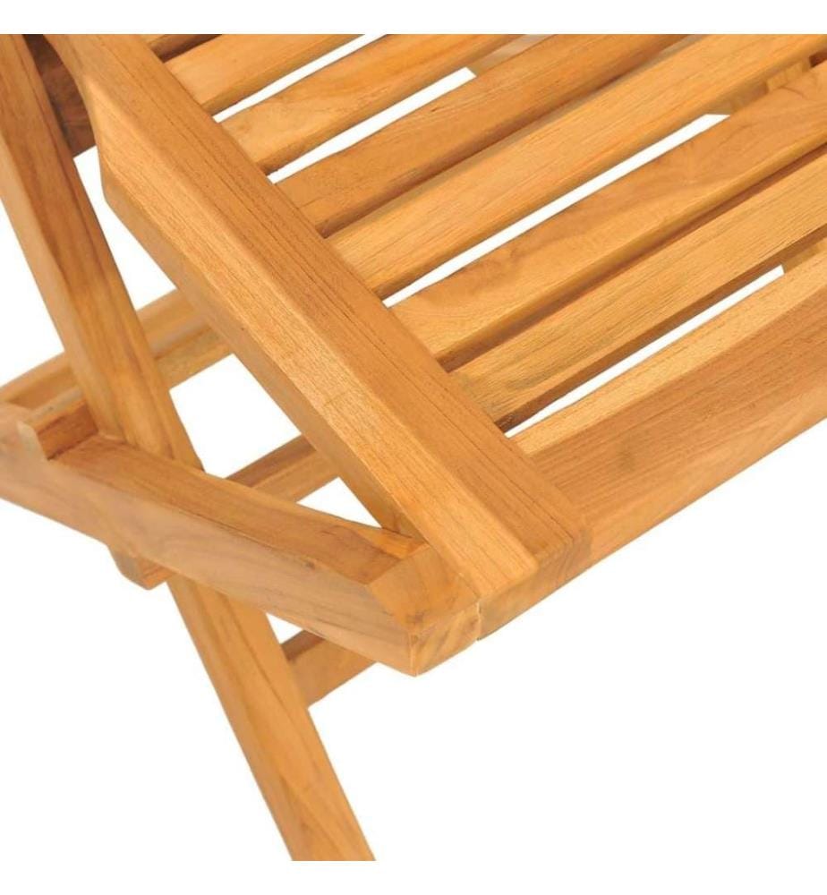 Gartenstühle 4 Stk. Klappbar 47x63x90 cm Massivholz Teak