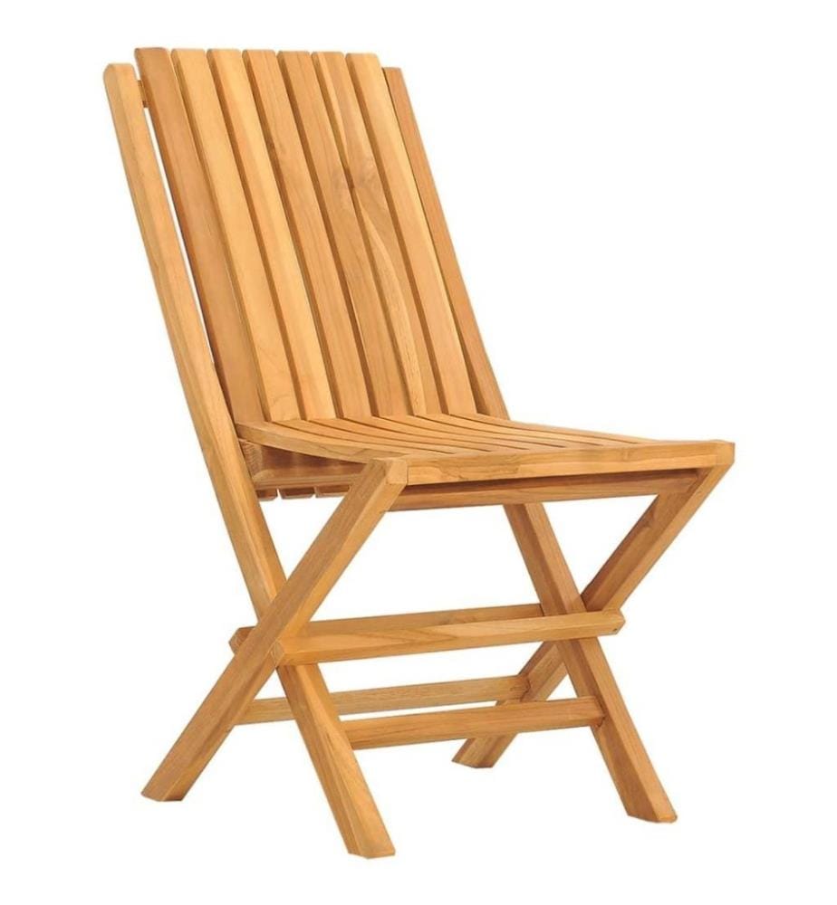 Chaises de jardin pliantes 8 pcs 47x47x89 cm bois massif teck