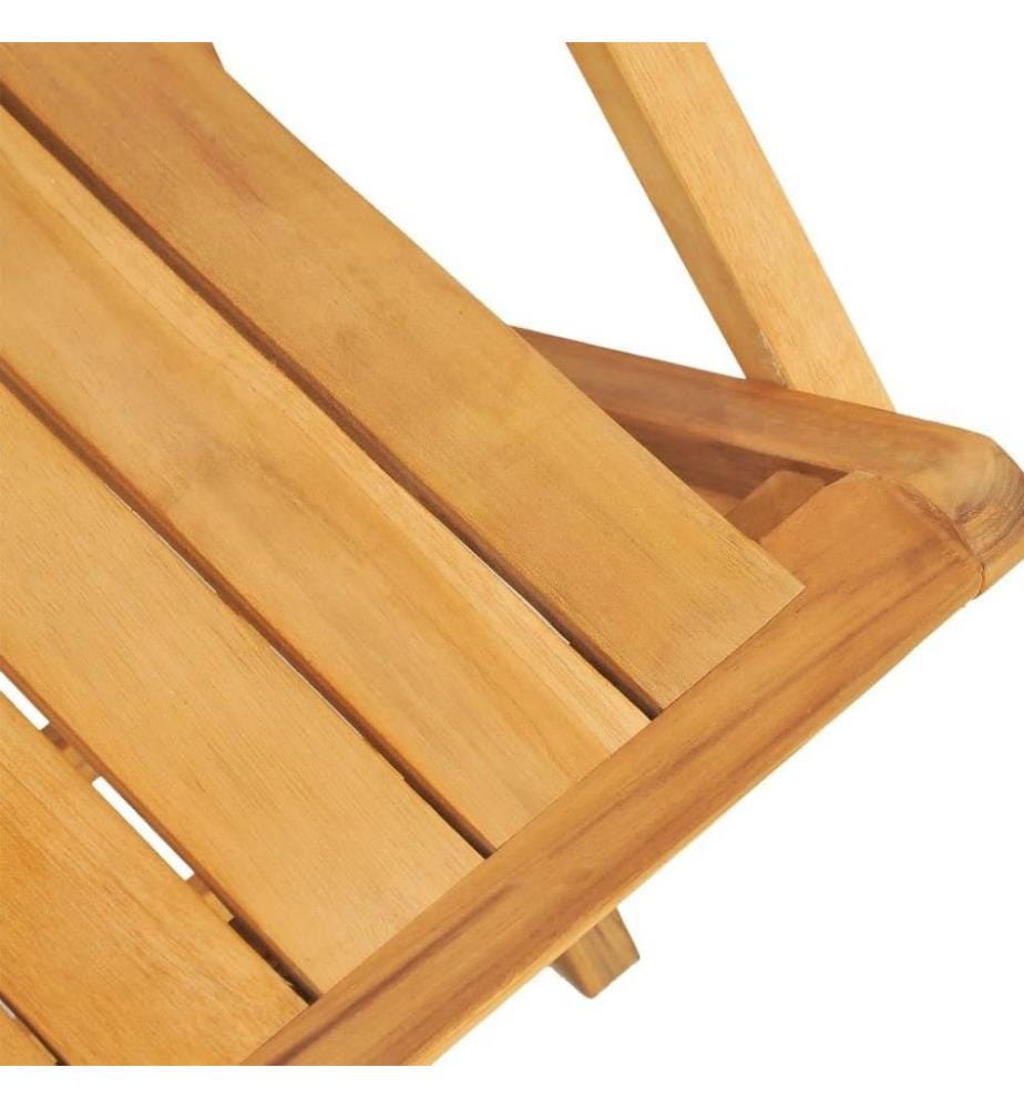 Gartenstühle 4 Stk. Klappbar 55x61x90 cm Massivholz Teak
