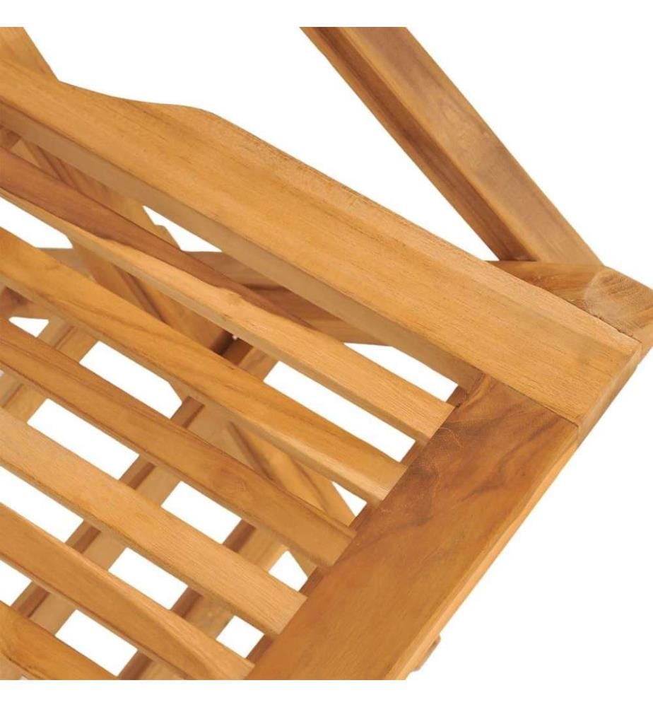 Chaises de jardin pliantes 8 pcs 55x62x90 cm bois massif teck
