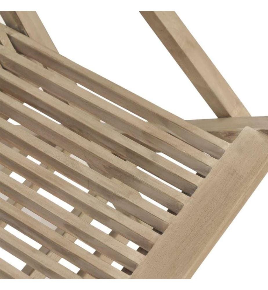 Chaises de jardin pliantes 8 pcs gris 56x61x89 cm bois de teck