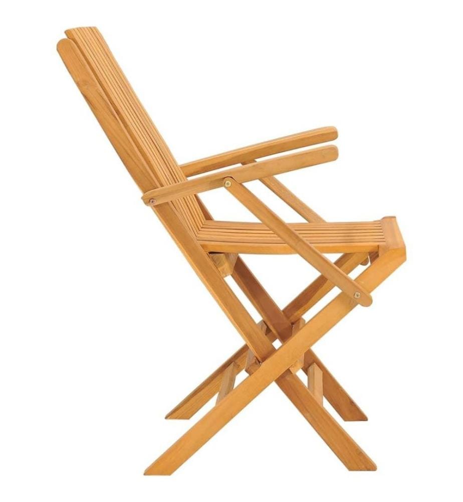 Gartenstühle 2 Stk. Klappbar 61x67x90 cm Massivholz Teak