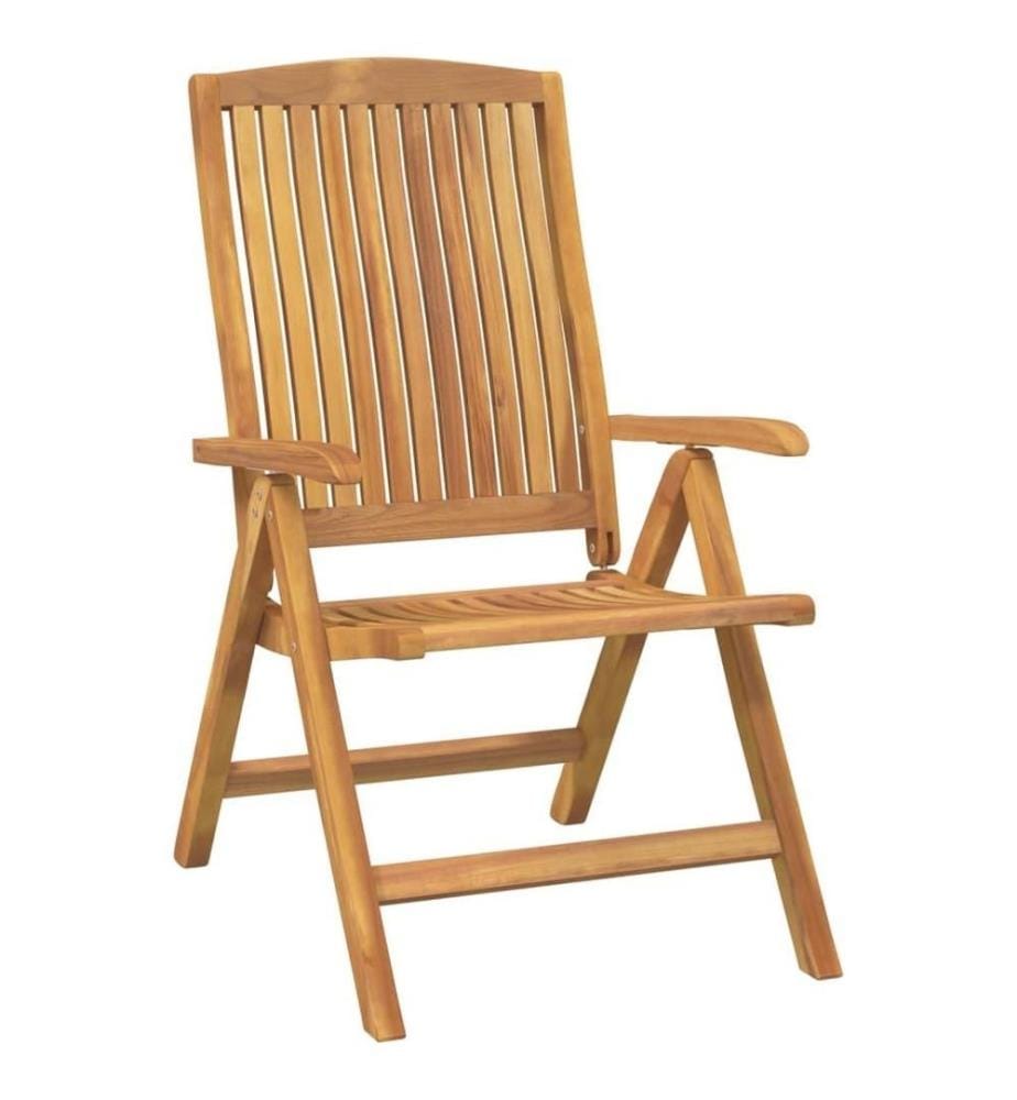 Gartenstühle mit Kissen 4 Stk. Massivholz Teak