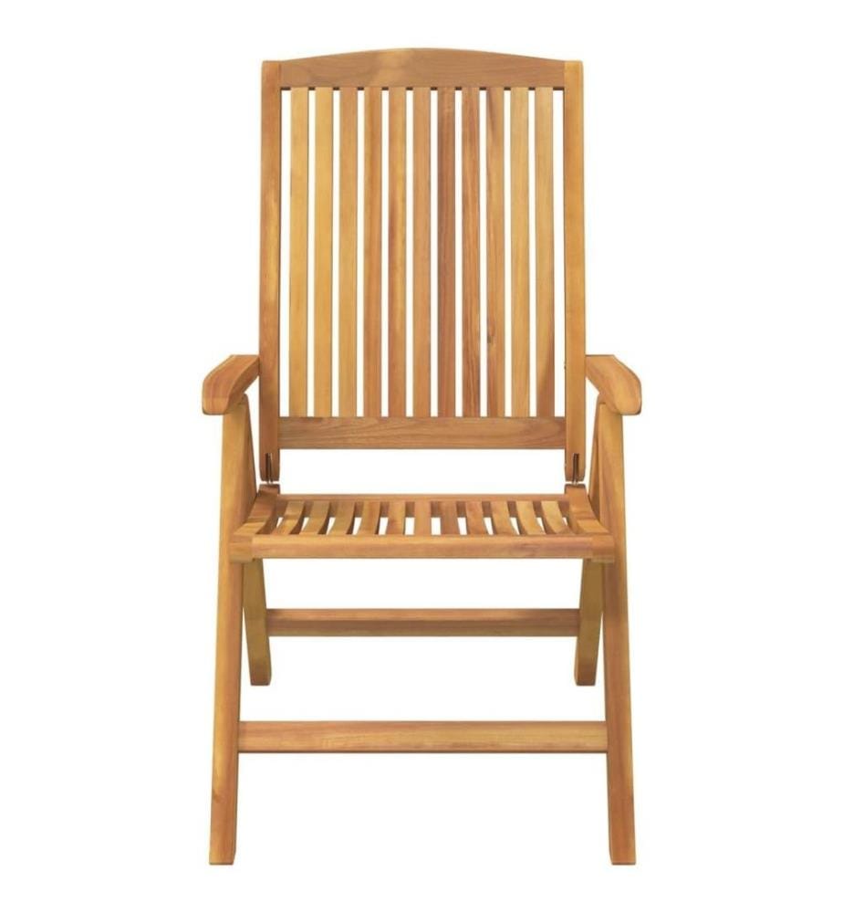 Gartenstühle mit Auflagen 8 Stk. Massivholz Teak