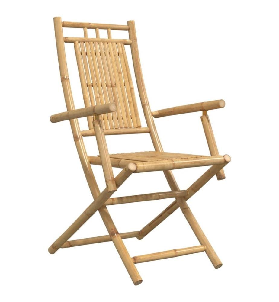Gartenstühle 2 Stk. Klappbar 53x66x99 cm Bambus