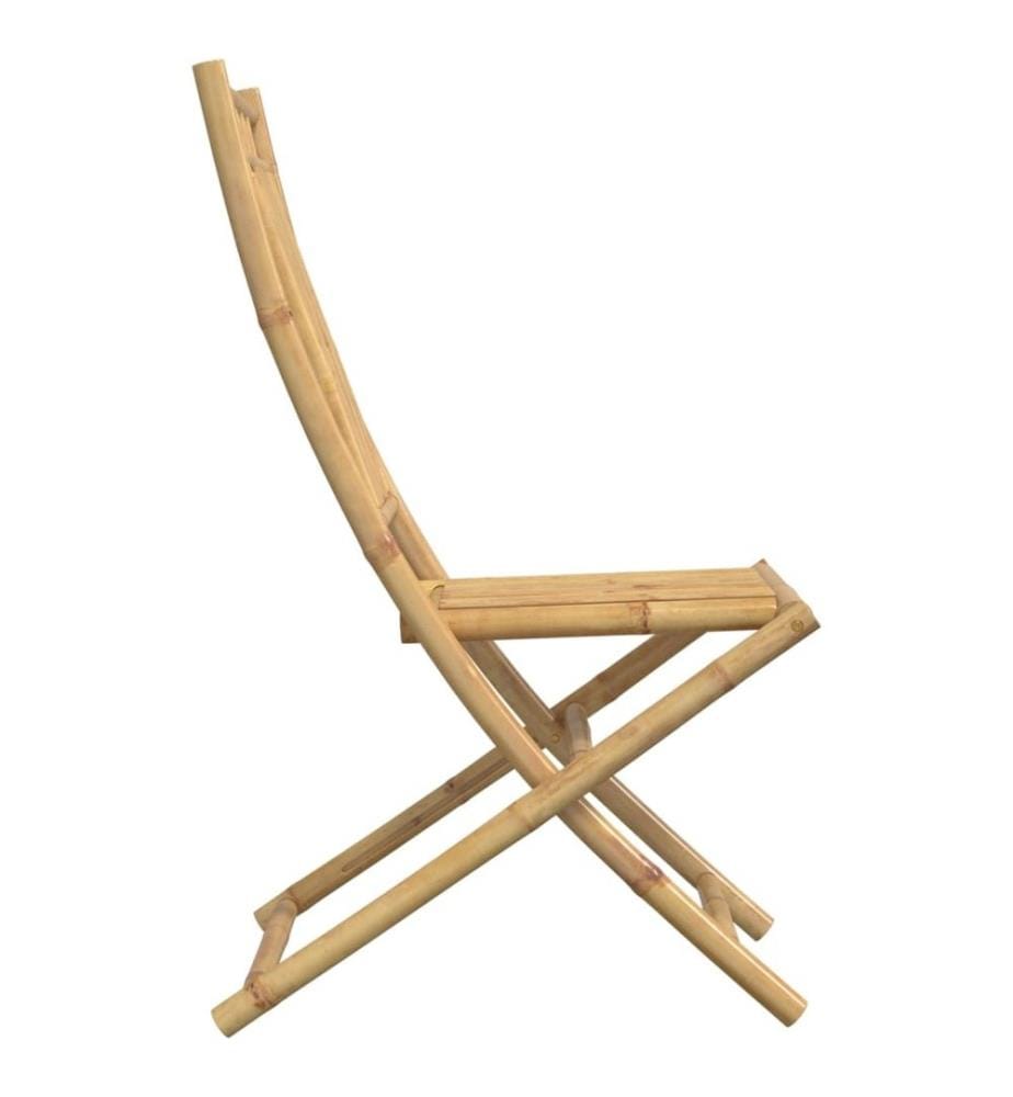 Gartenstühle 6 Stk. Klappbar 46x66x99 cm Bambus