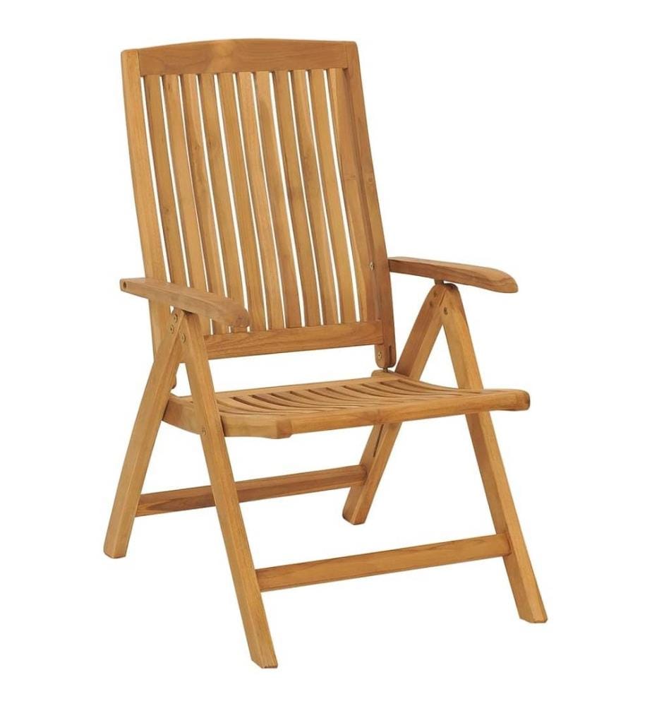 Gartenstühle mit Auflagen 8 Stk. Massivholz Teak
