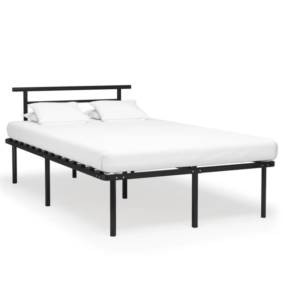 Bettgestell Schwarz Metall 120x200 cm